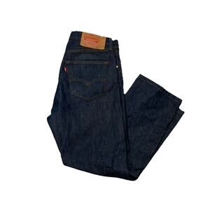 Levi's 501 Jeans Men's 32x32 Medium Wash Blue Button Fly Straight Leg Denim